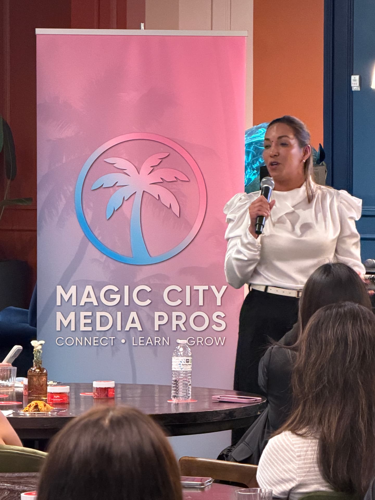 Glory Alcantara speaking at AI in Advertising